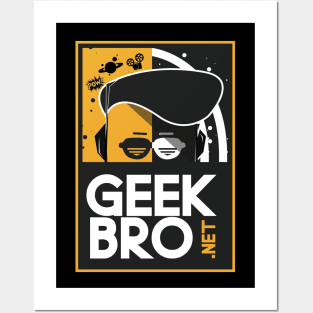 Geekbro Logo (yellow) Posters and Art